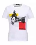 t-shirt dsquared2 paris hommes prix hiking team white,t shirt manches courtes dsquared2 hommes discount